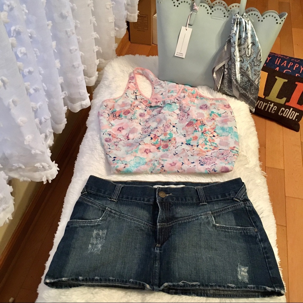 Mossimo Denim Skirt RN#17730